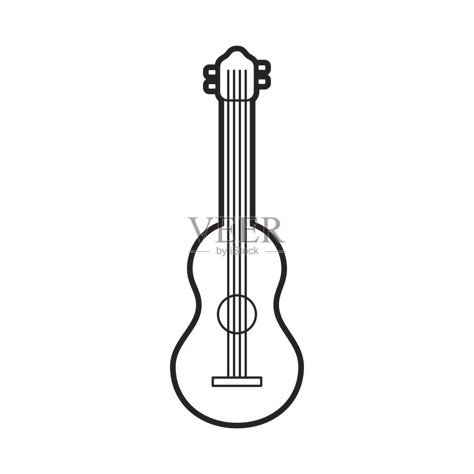 吉他古典乐器音乐原声设计元素图片