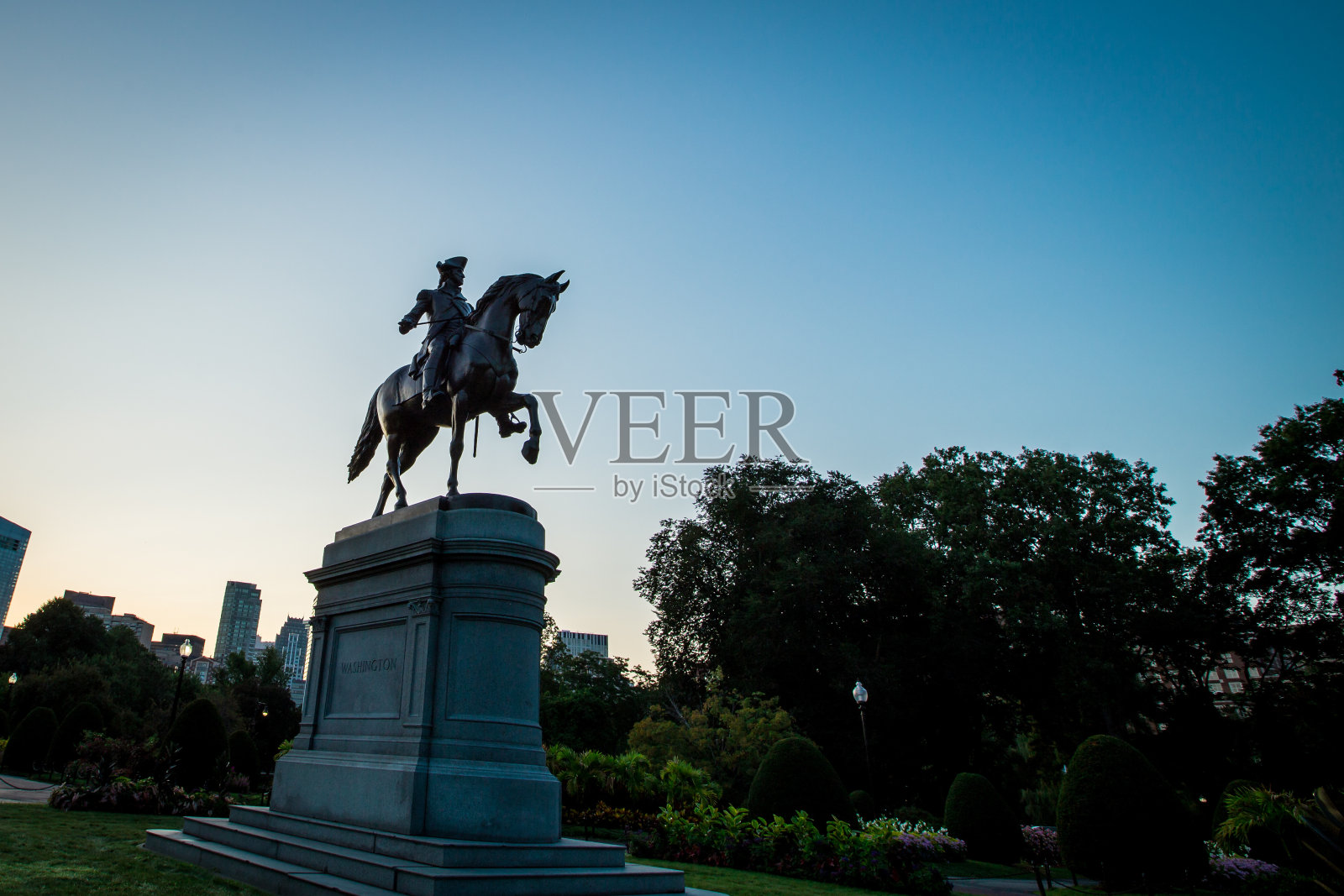 乔治·华盛顿雕像照片摄影图片