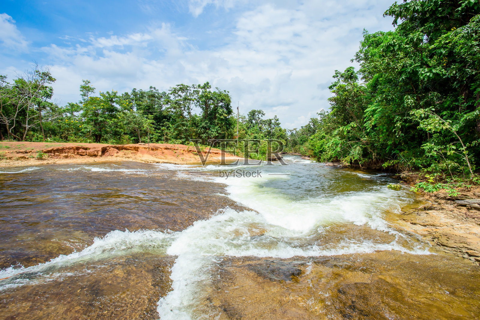 森林，河流，春天-流水，春天，太阳照片摄影图片