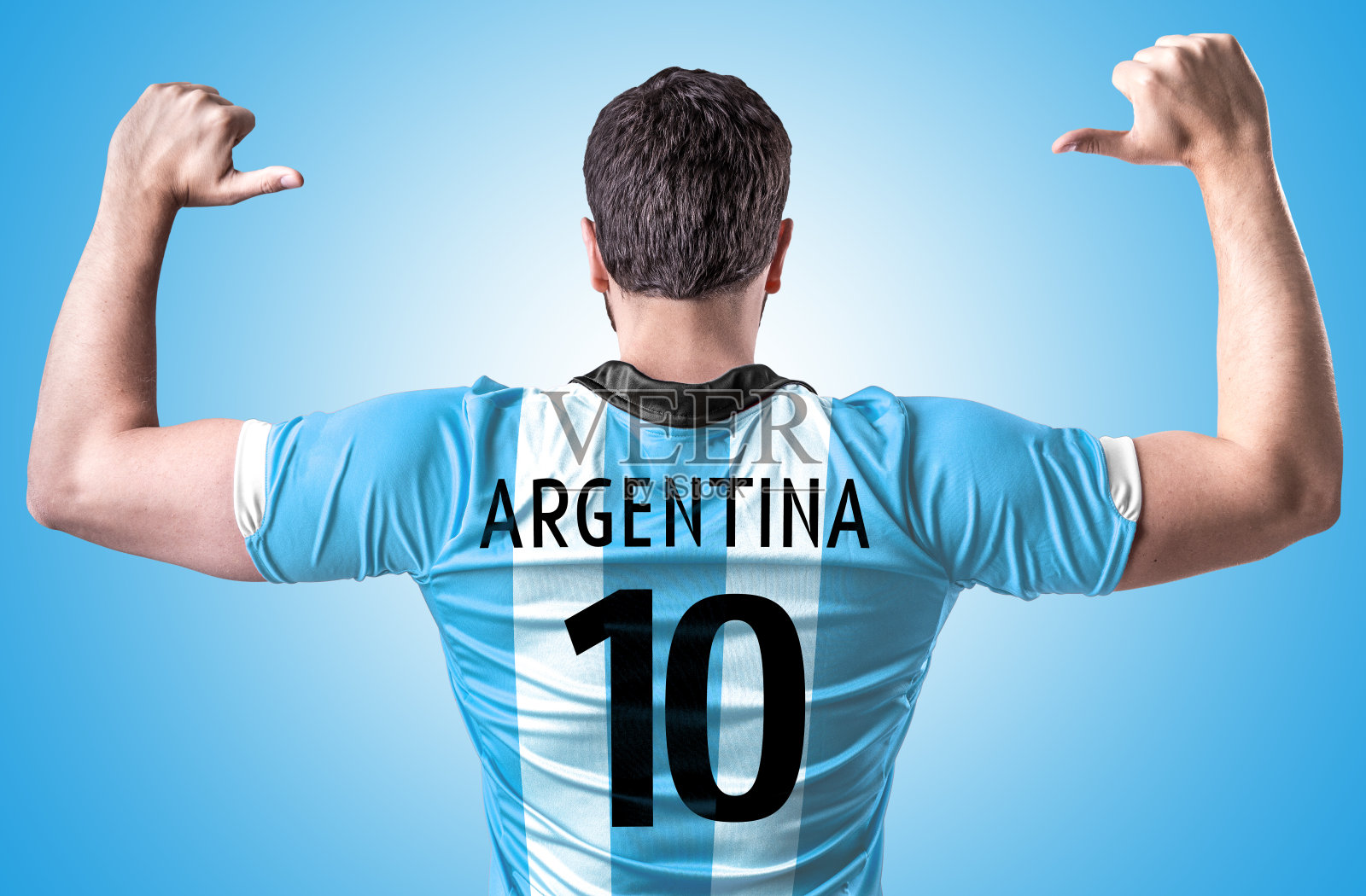 阿根廷球迷庆祝照片摄影图片