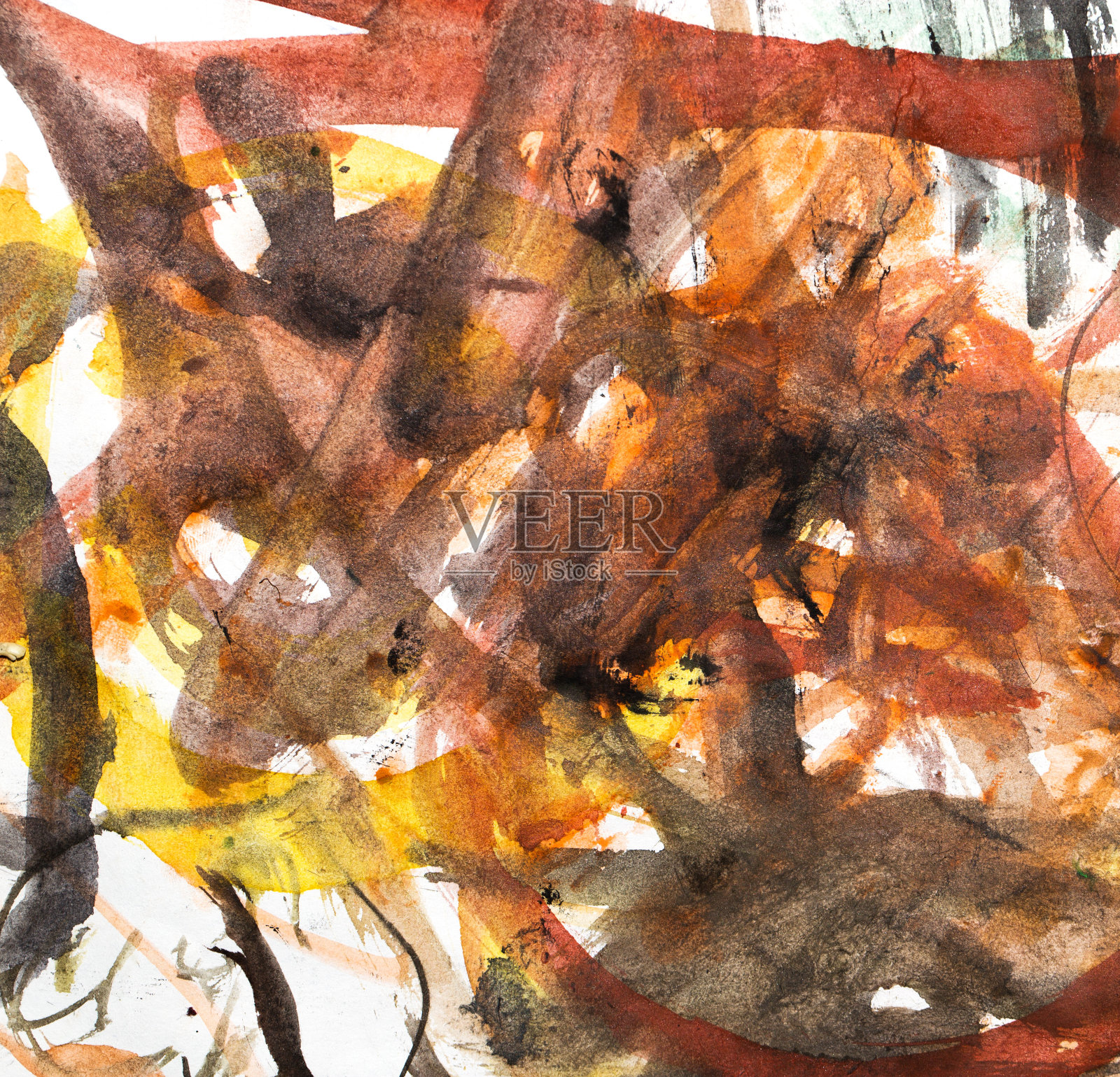 抽象水彩般的背景插画图片素材