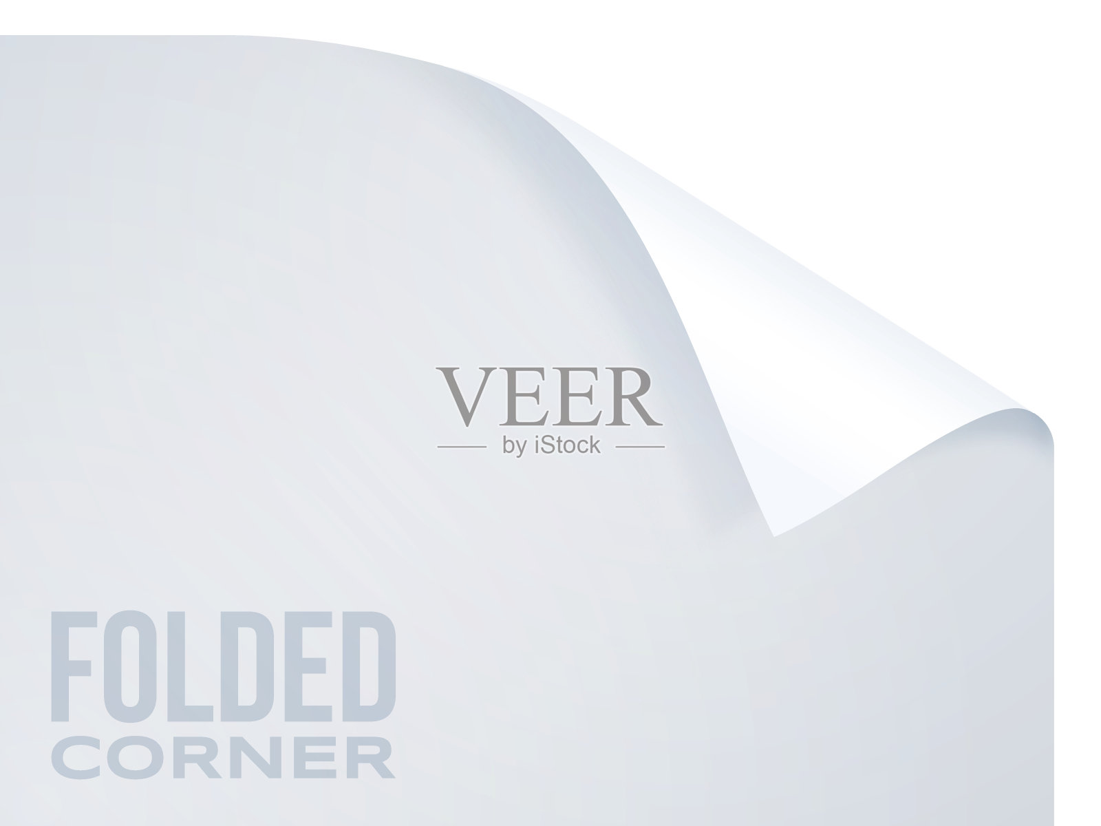 页面卷角插画图片素材