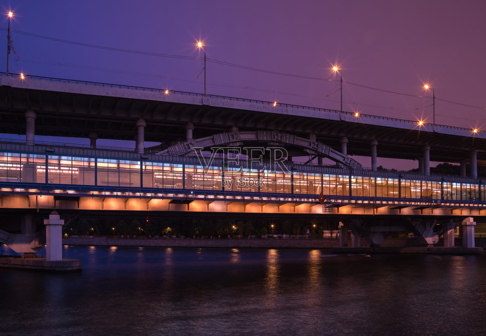 卢日尼基大桥/莫斯科/俄罗斯。2017照片摄影图片