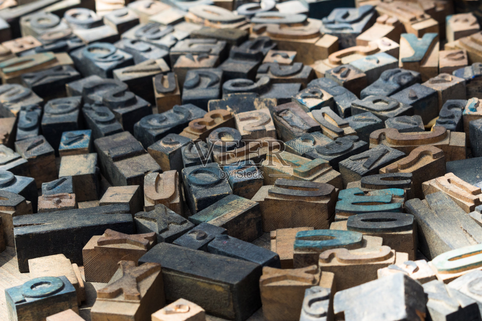 希腊字母印花邮票角度视图照片摄影图片