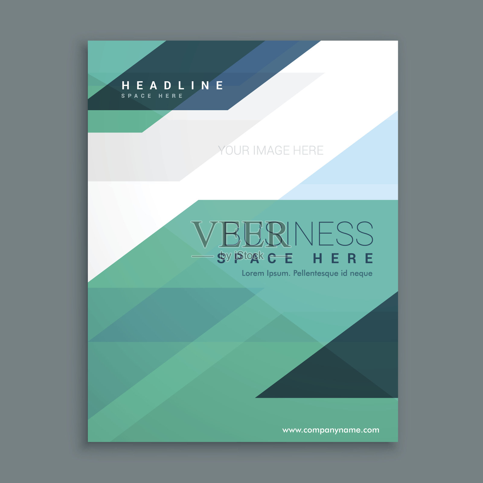 公司杂志封面宣传册设计插画图片素材