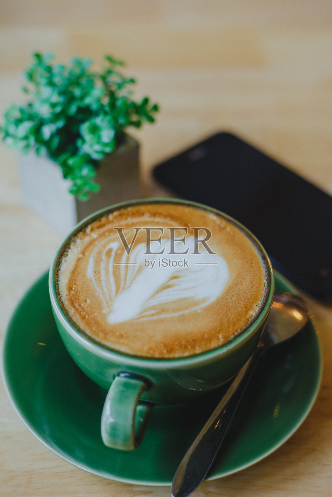 拿铁咖啡照片摄影图片