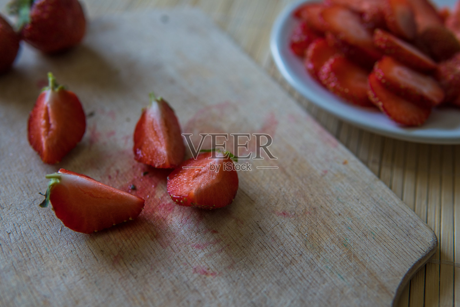 草莓。新鲜的草莓。红色的草莓。有机和天然照片摄影图片