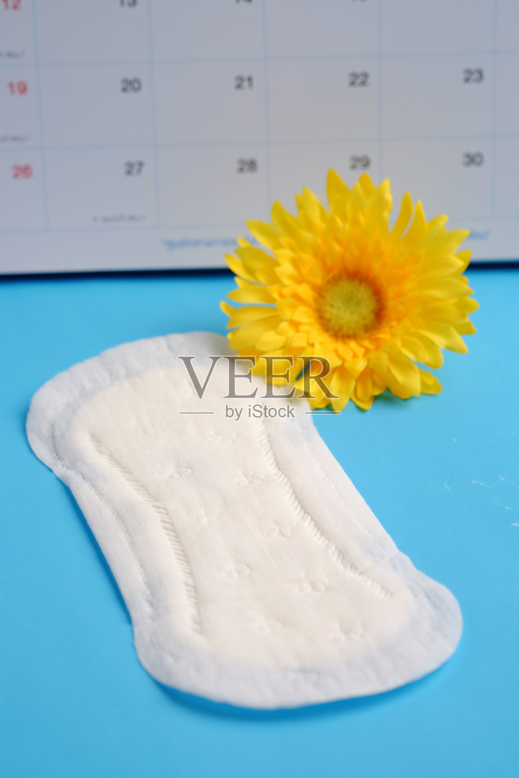 卫生巾。照片摄影图片