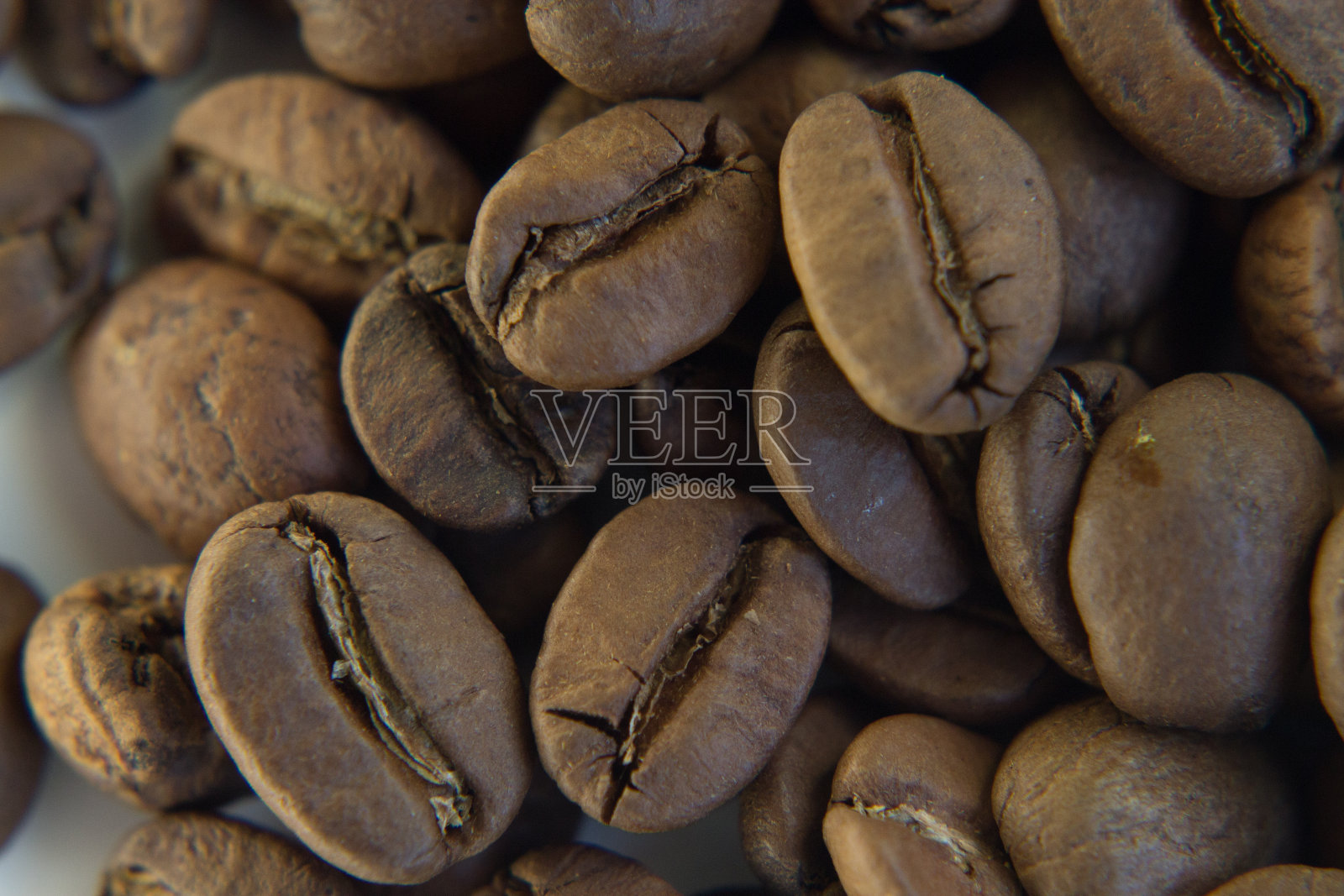 咖啡豆特写。宏。纹理照片摄影图片