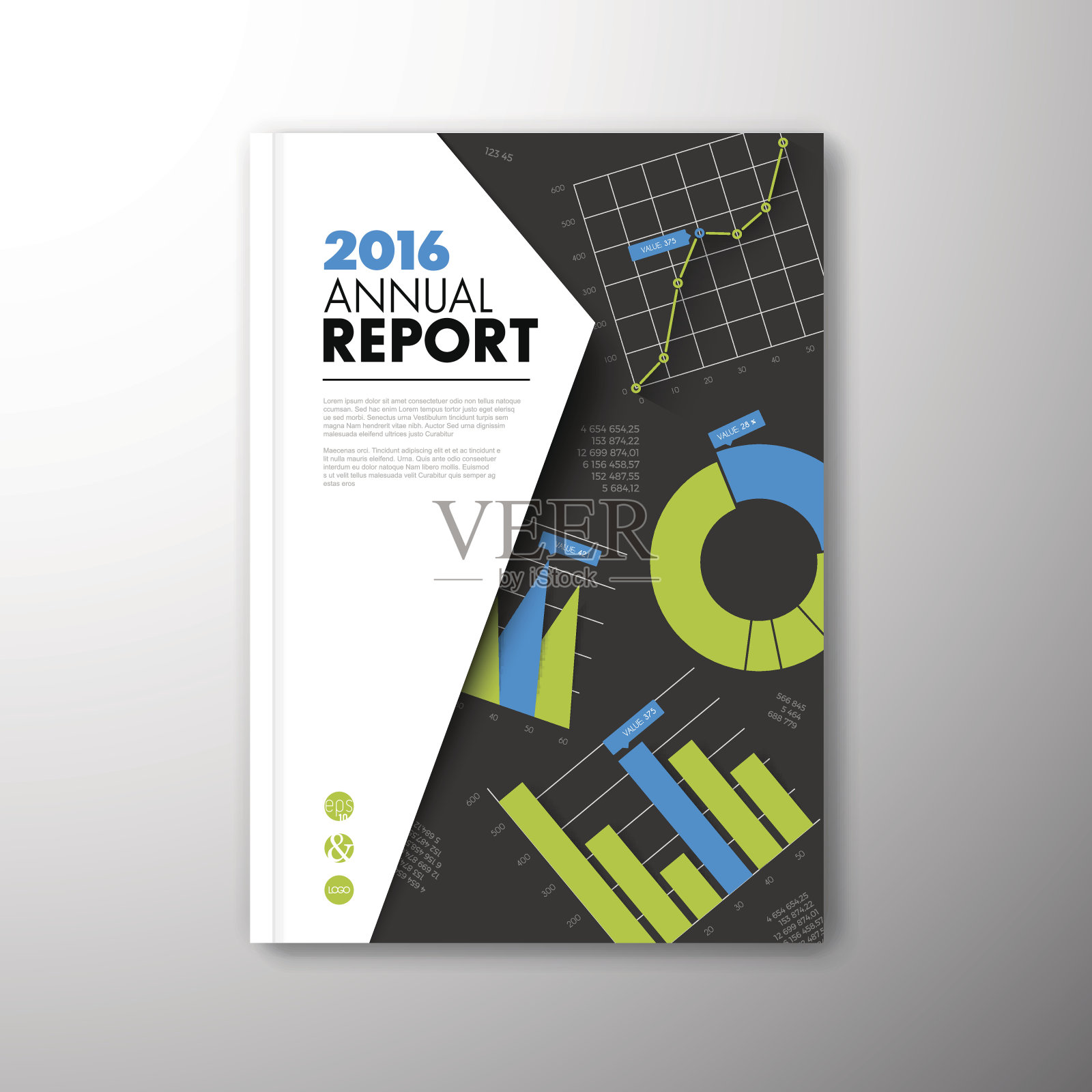 现代宣传册，报告或传单设计模板设计模板素材