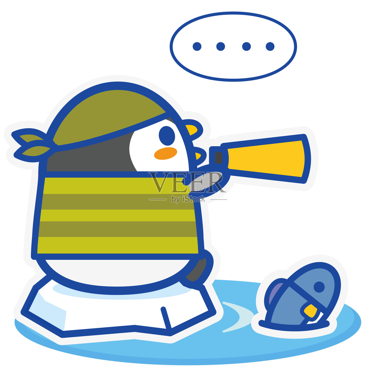 Penguin Cafe /海盗插画图片素材