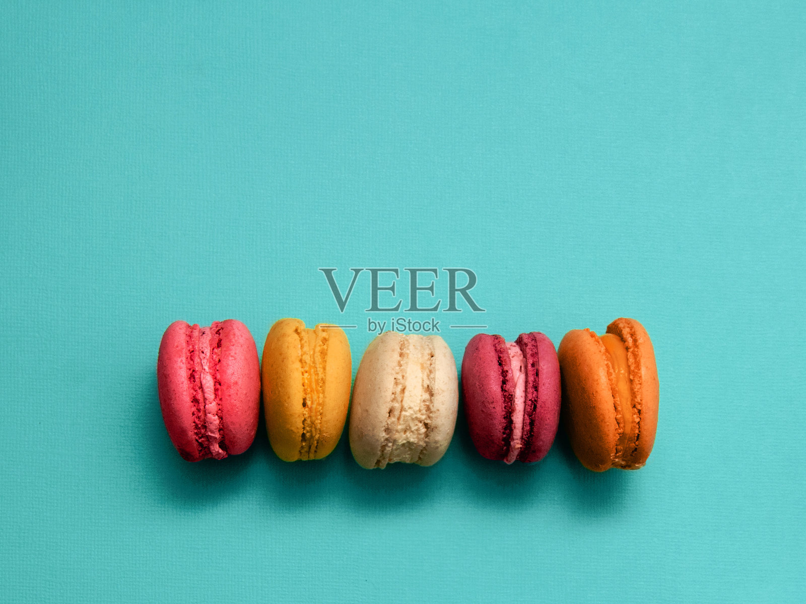 蛋白杏仁饼干俯视图照片摄影图片