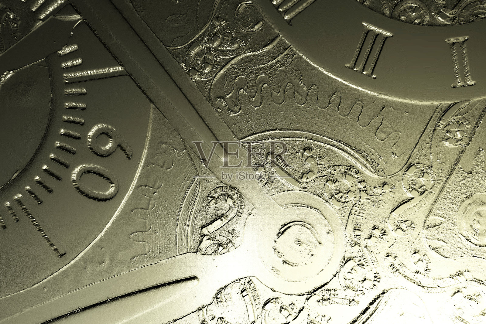 发条装置的数字3D插图照片摄影图片