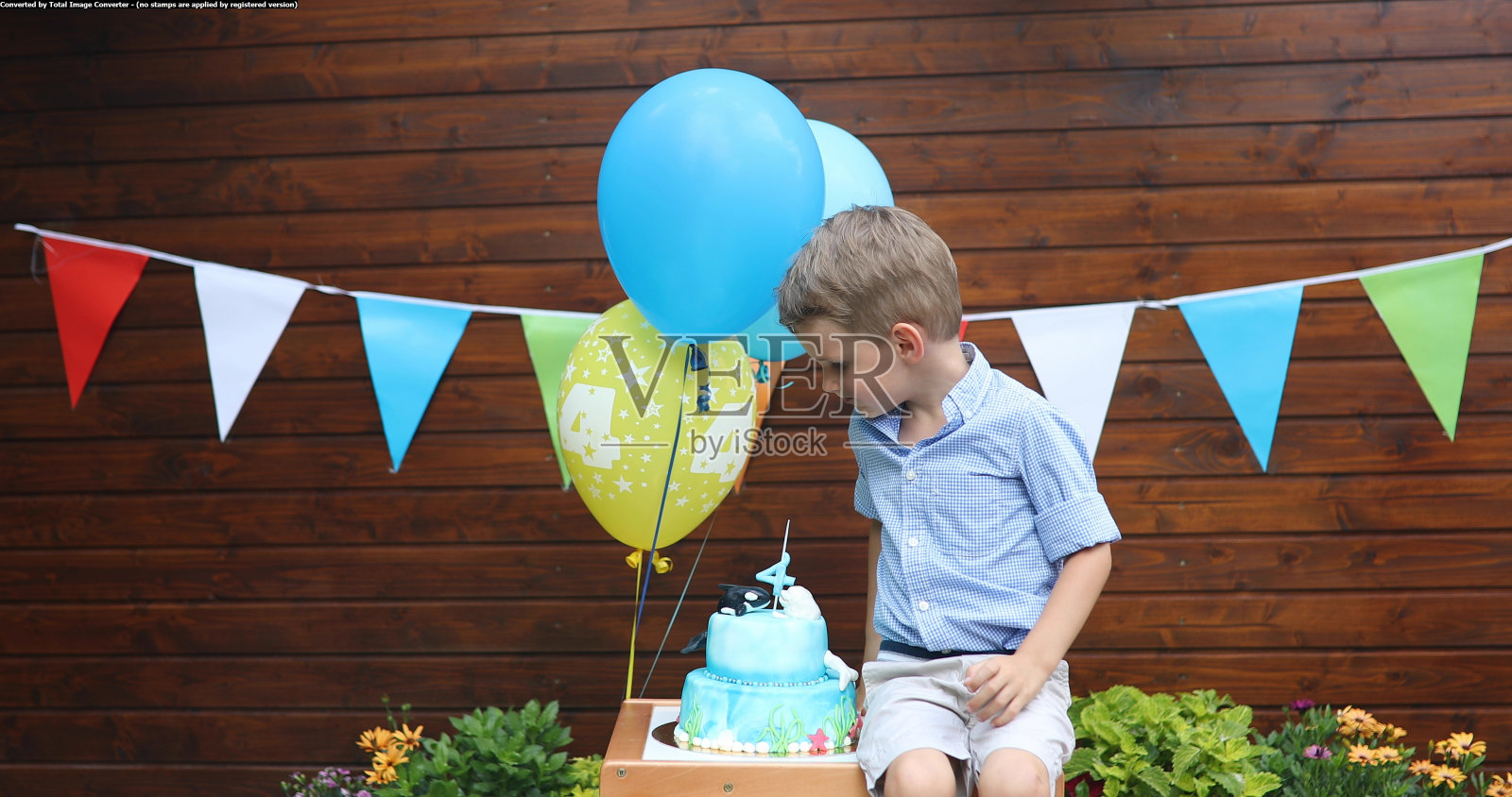 小男孩在生日聚会上的照片照片摄影图片