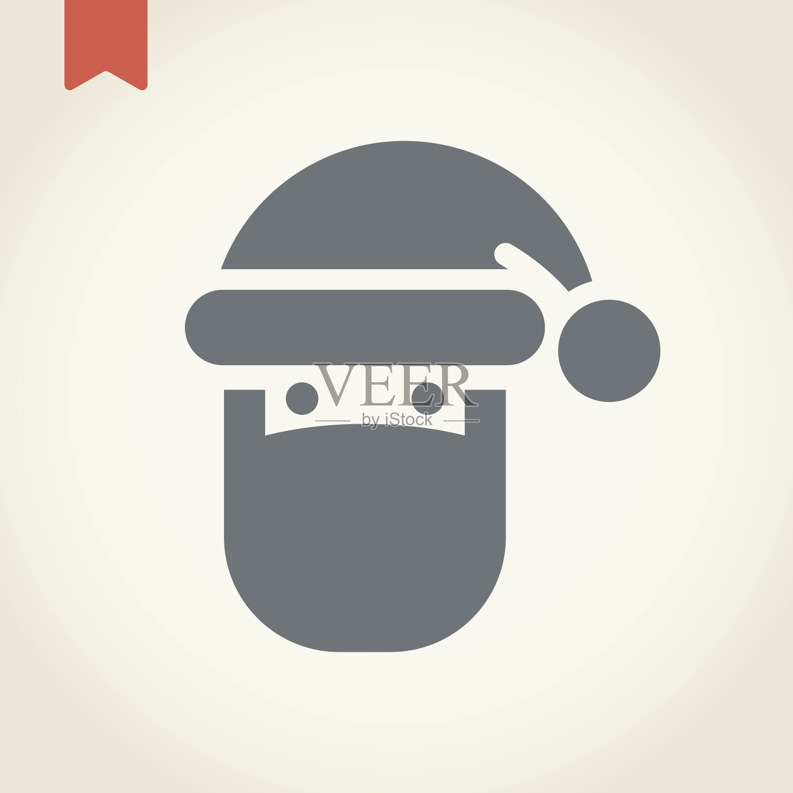 圣诞老人的图标插画图片素材