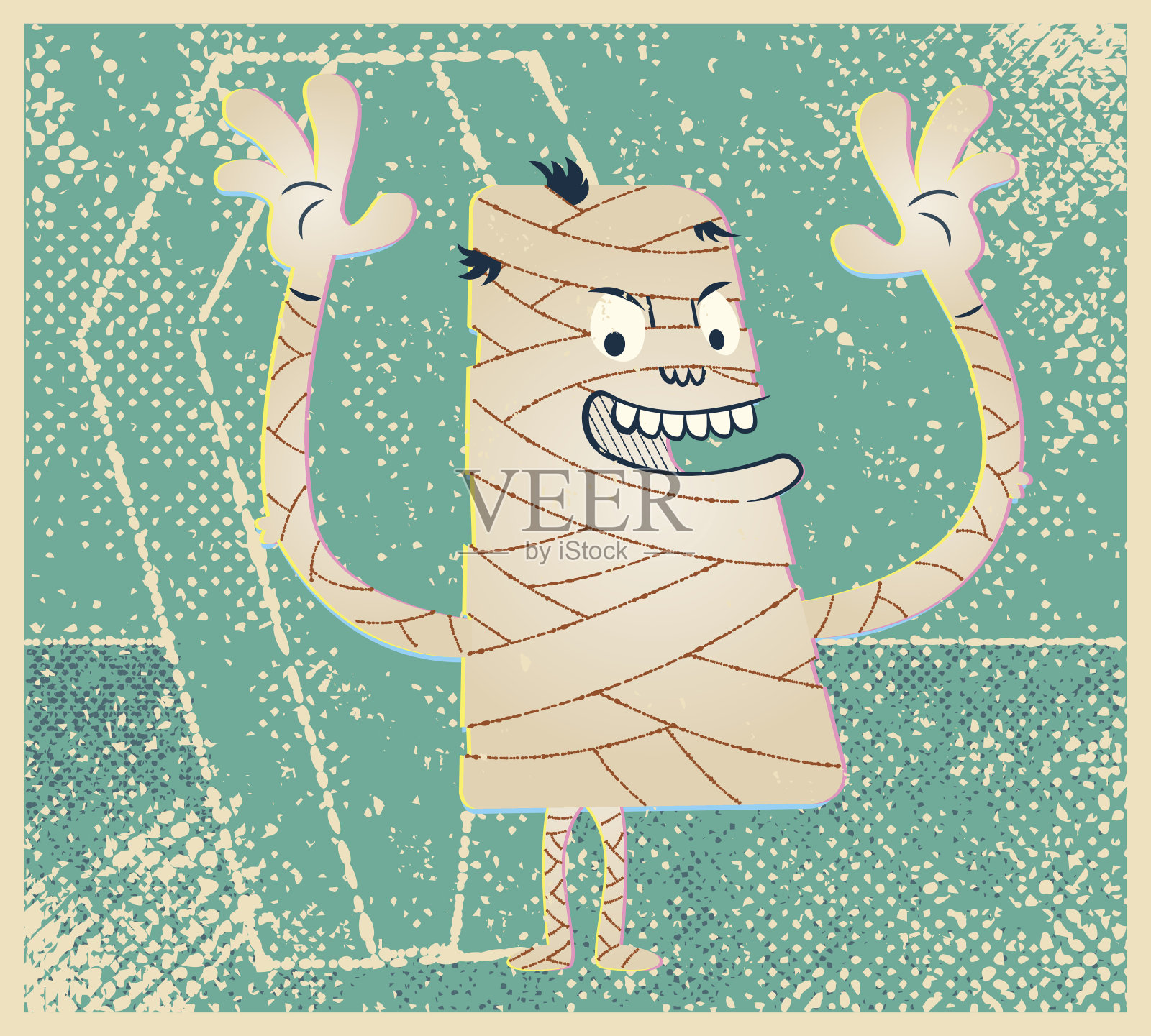 木乃伊插画图片素材