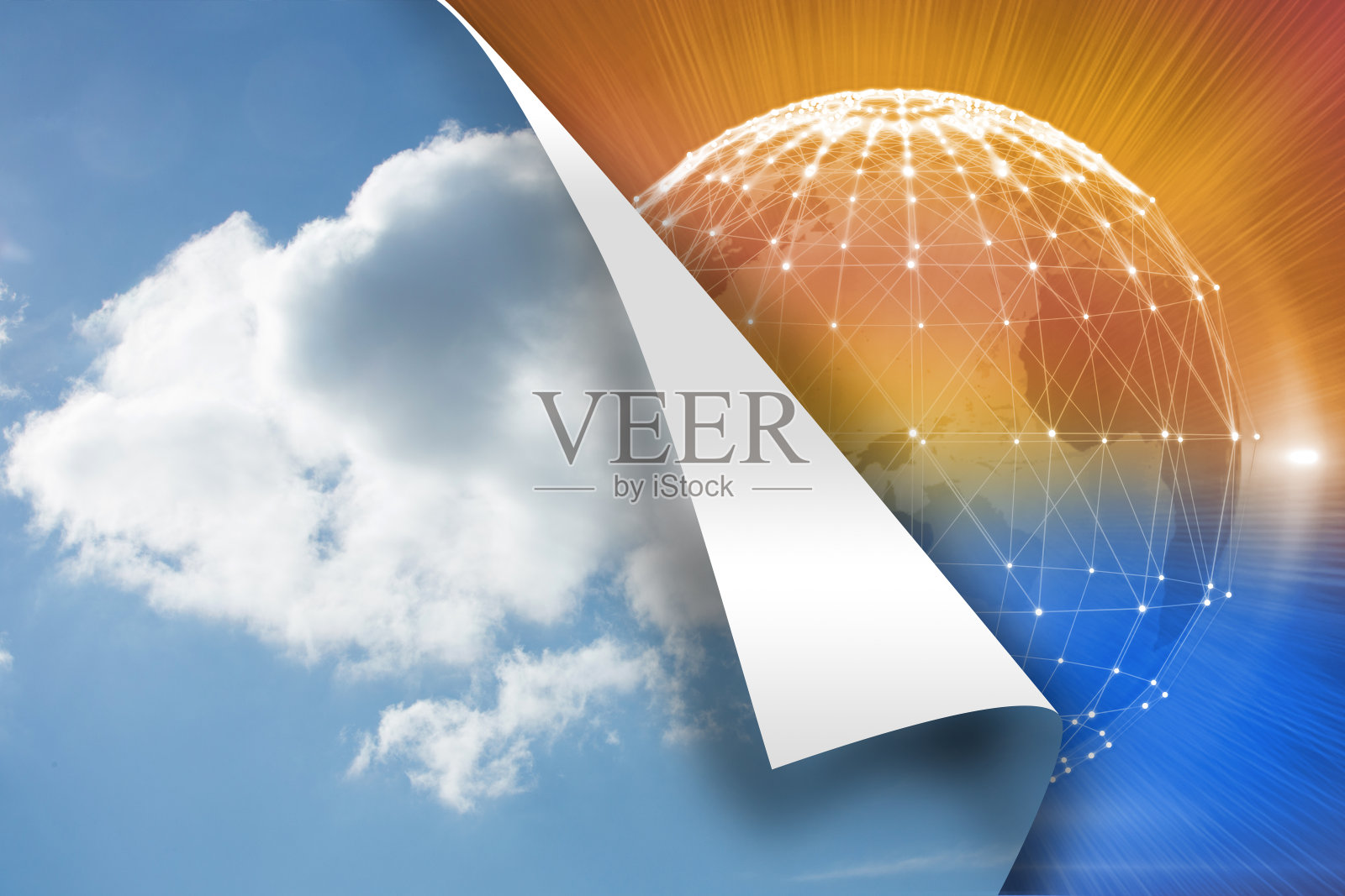 天空背景在明亮的地球背景照片摄影图片