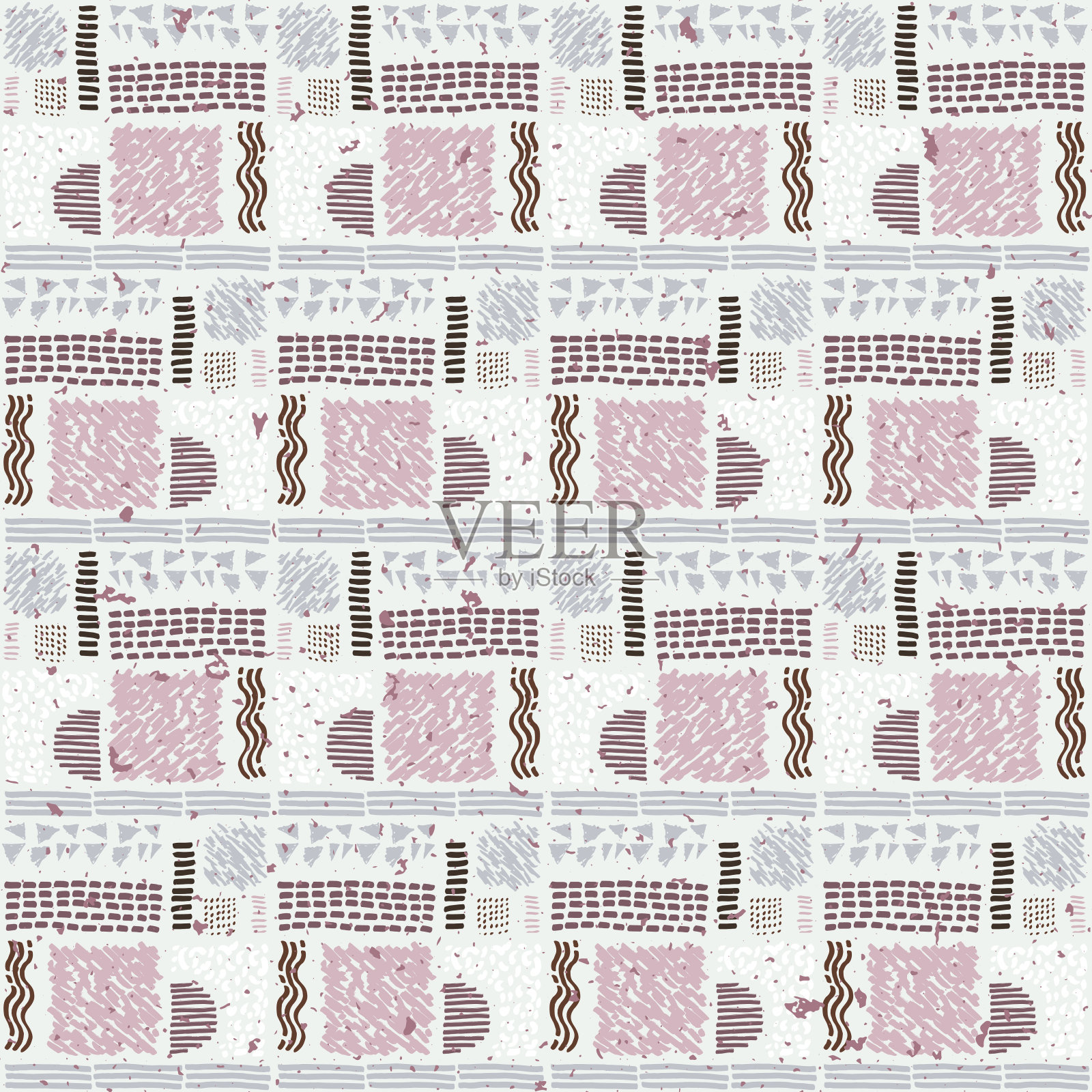 无缝的非洲模式。地毯上的民族图案。插画图片素材