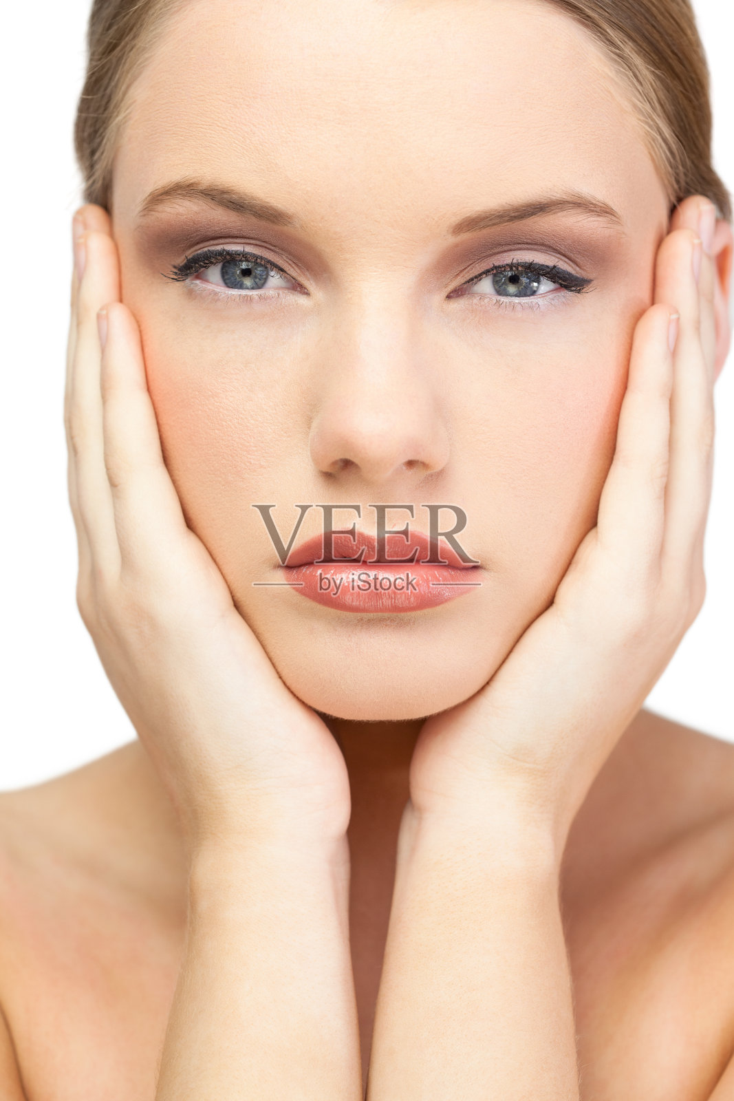 内容迷人模特摆姿势照片摄影图片