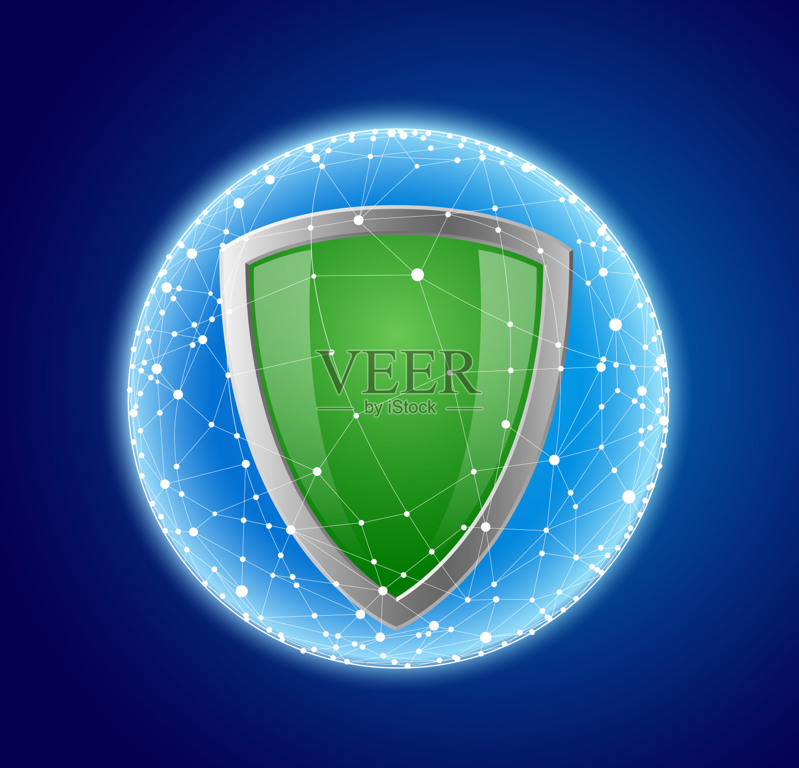 网络安全插画图片素材