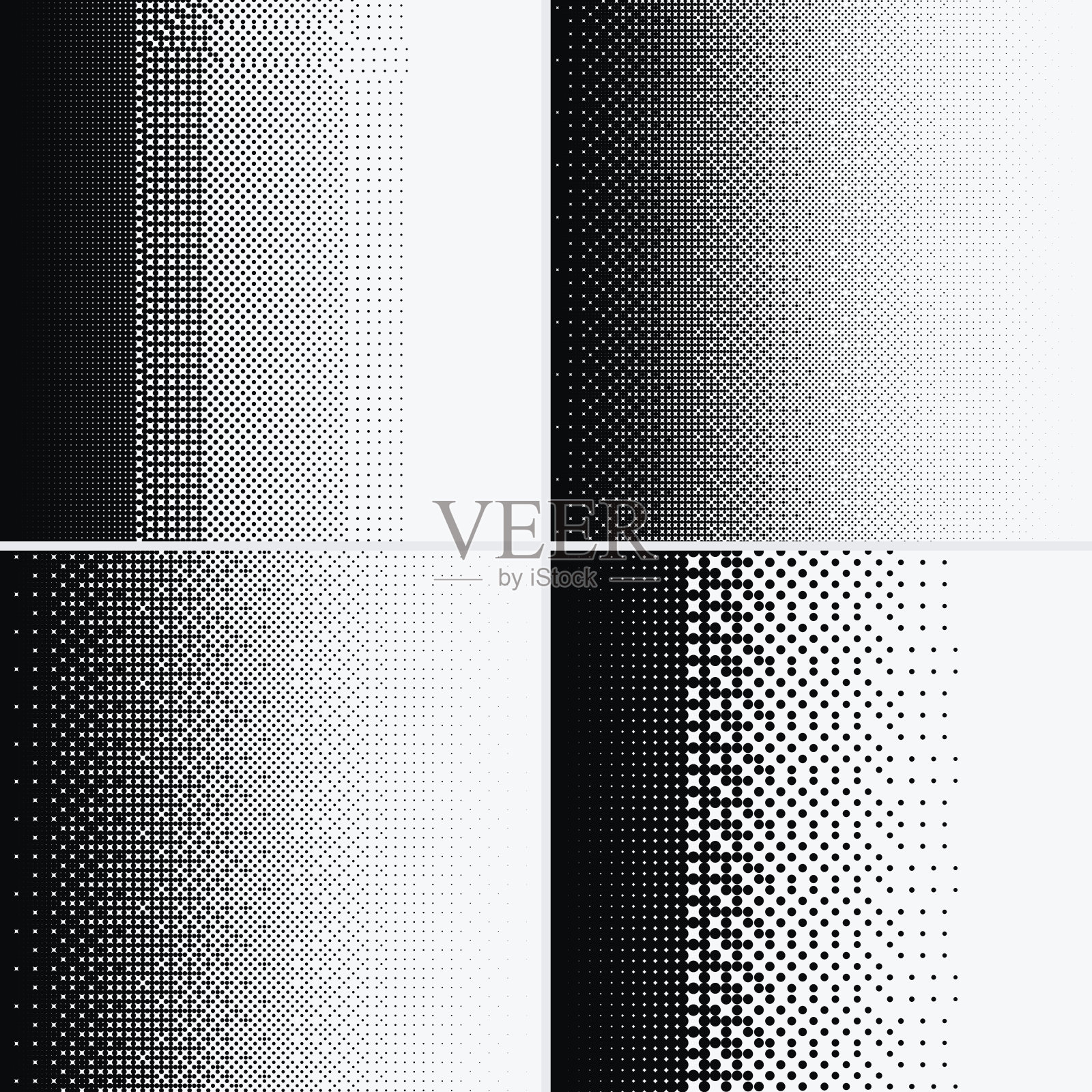 白色背景上的半色调点插画图片素材