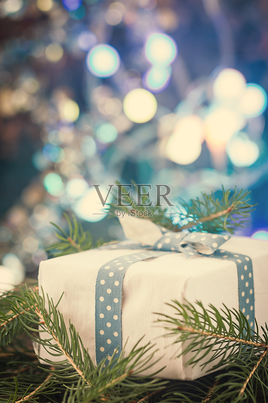 圣诞礼物盒照片摄影图片