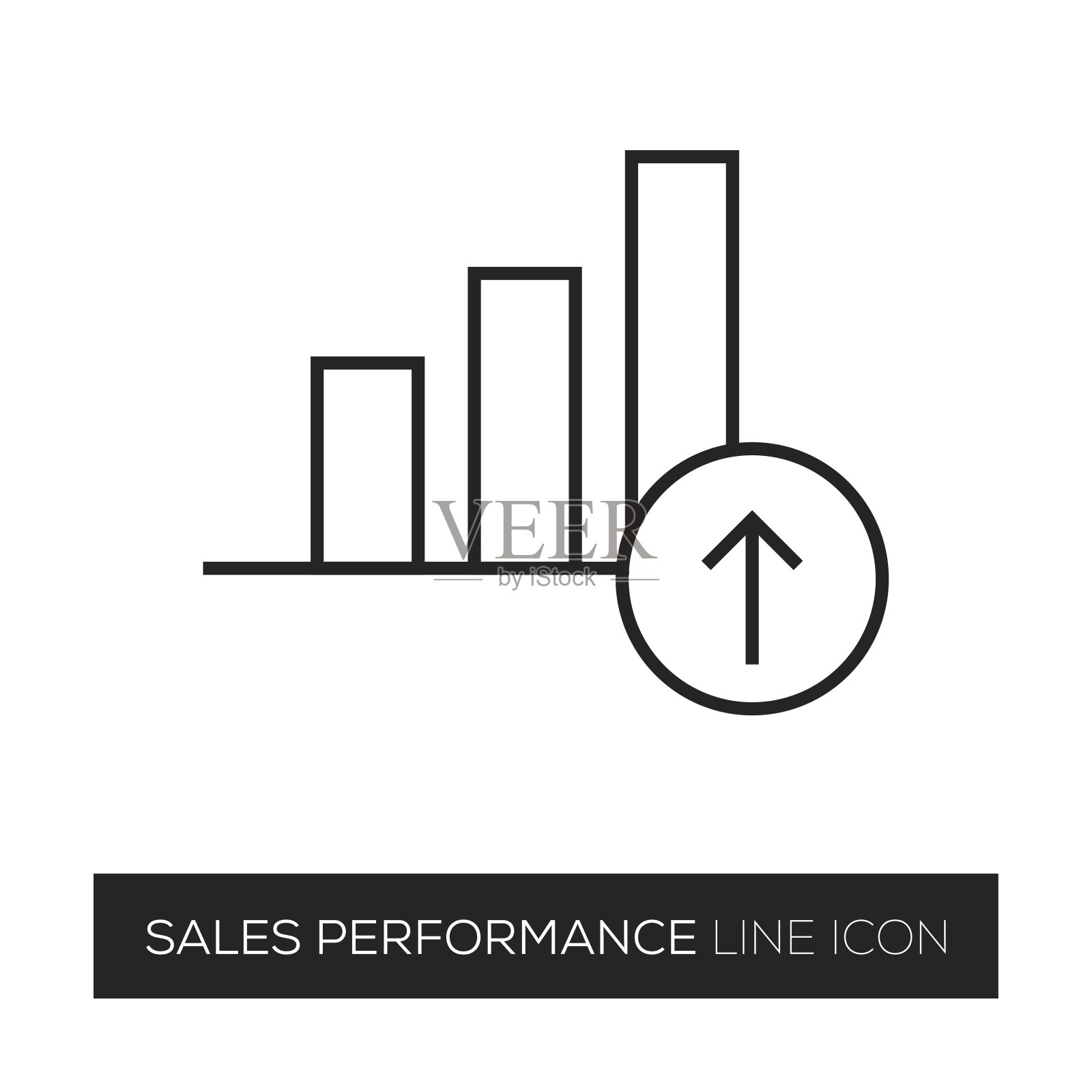 销售业绩线图标设计元素图片