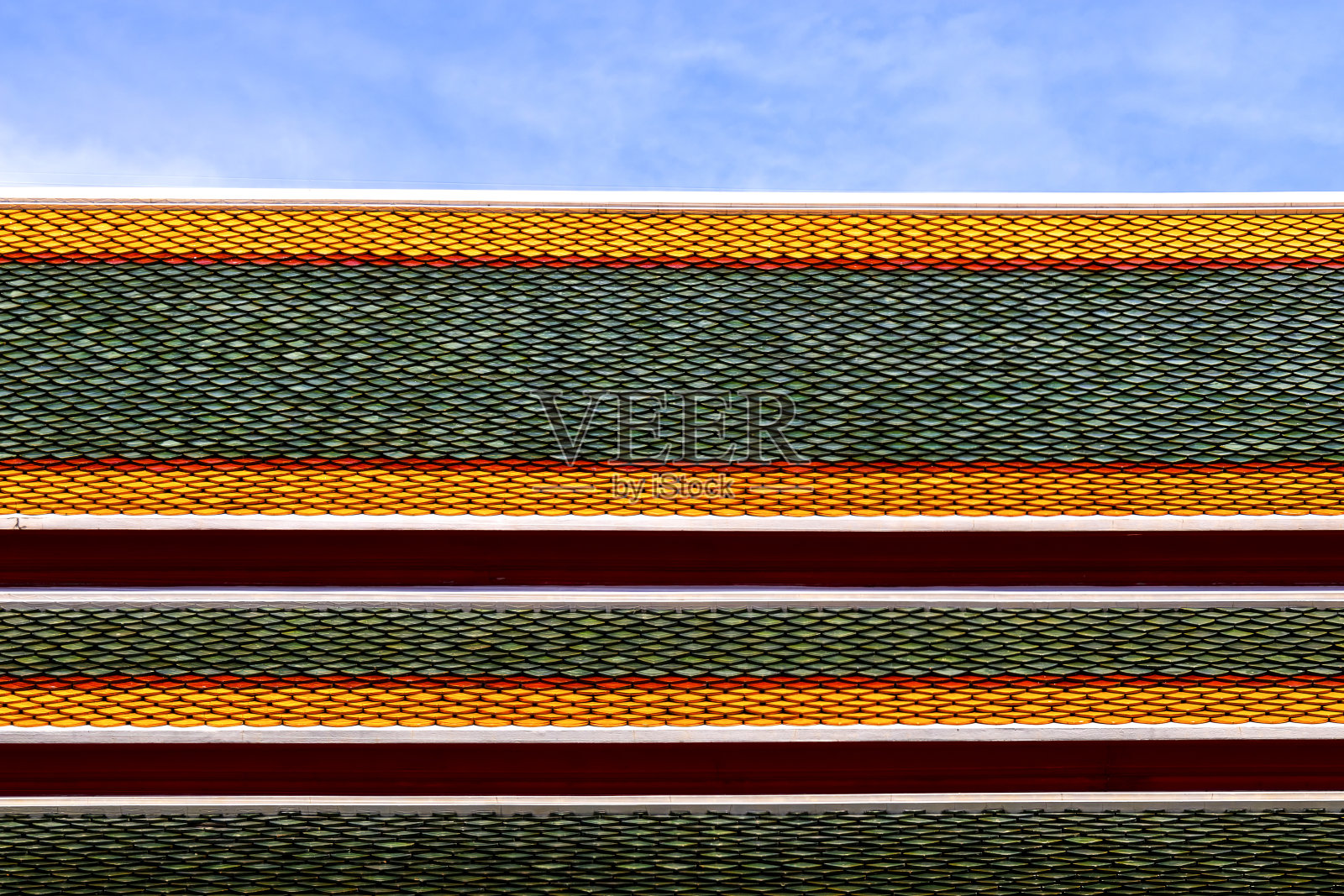 泰国寺庙的屋顶风格照片摄影图片