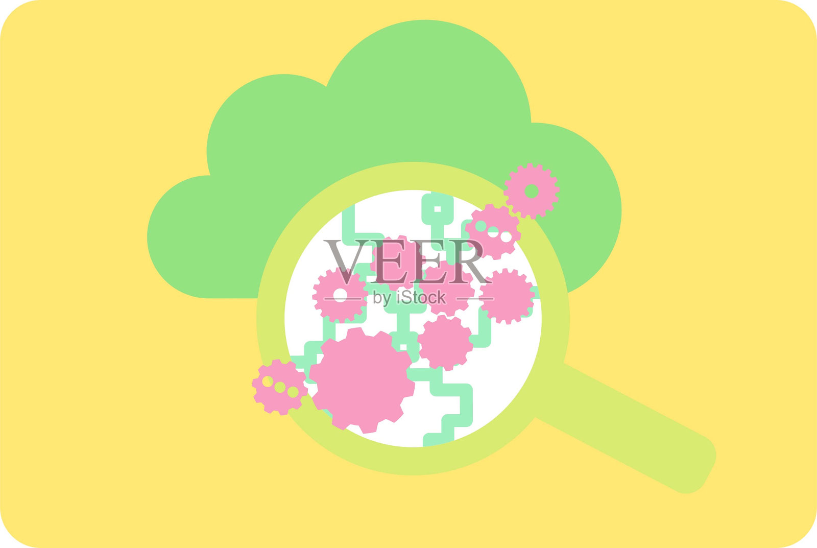 全球计算机网络中的通信插画图片素材