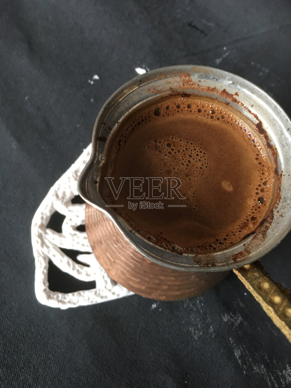 土耳其咖啡和软糖照片摄影图片