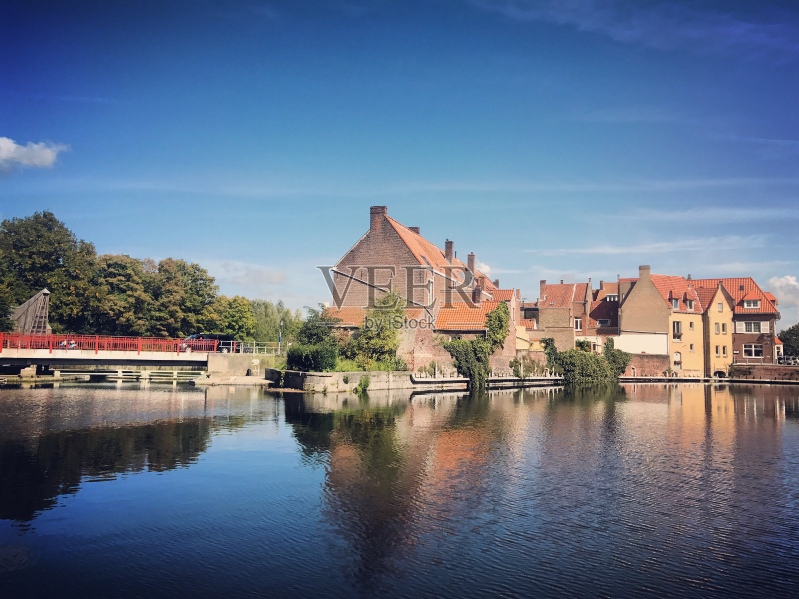 比利时布鲁日的城市照片摄影图片