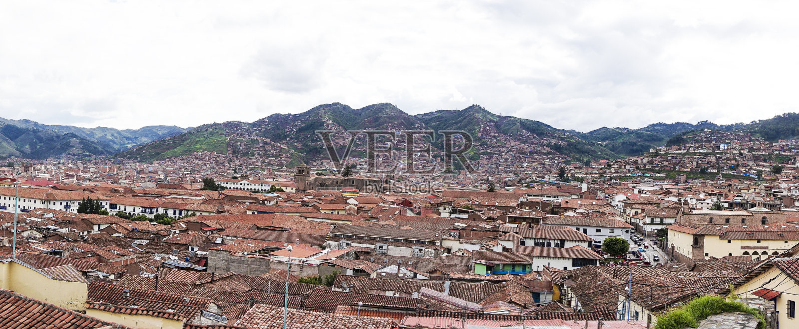 库斯科城美丽的全景照片摄影图片