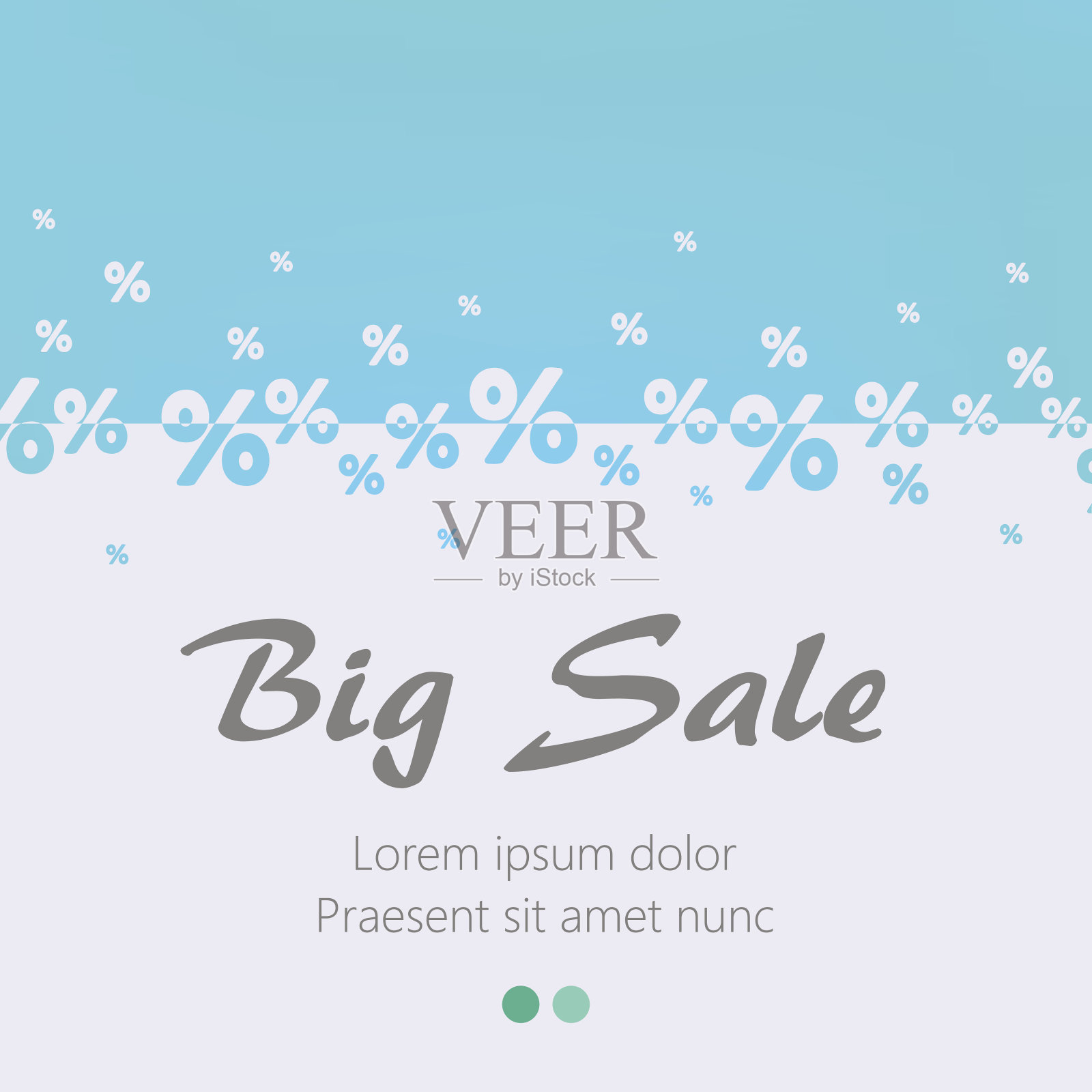 创造性的抽象蓝色百分比背景。大的销售理念。插画图片素材