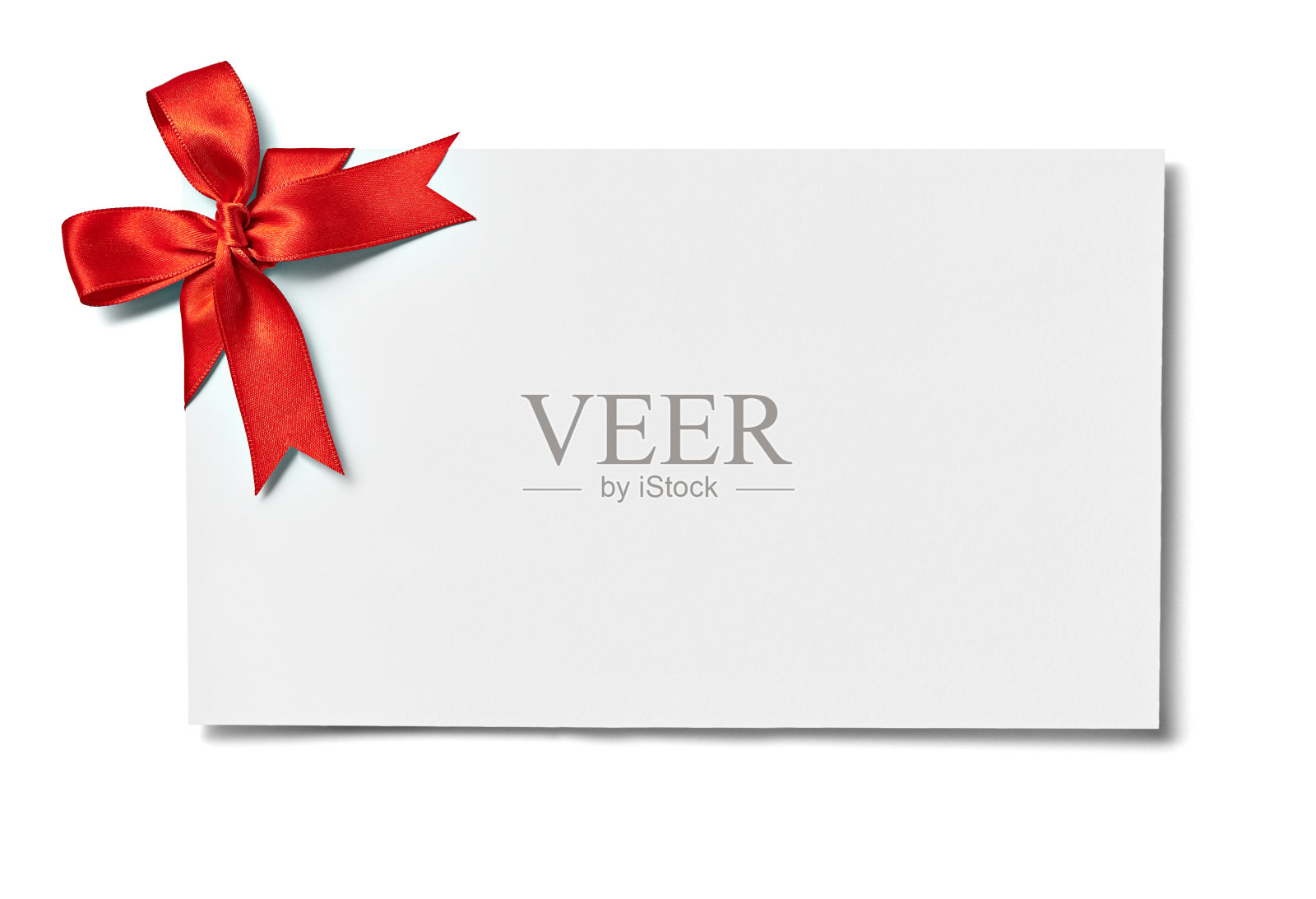 彩带蝴蝶结卡片的圣诞庆祝问候照片摄影图片