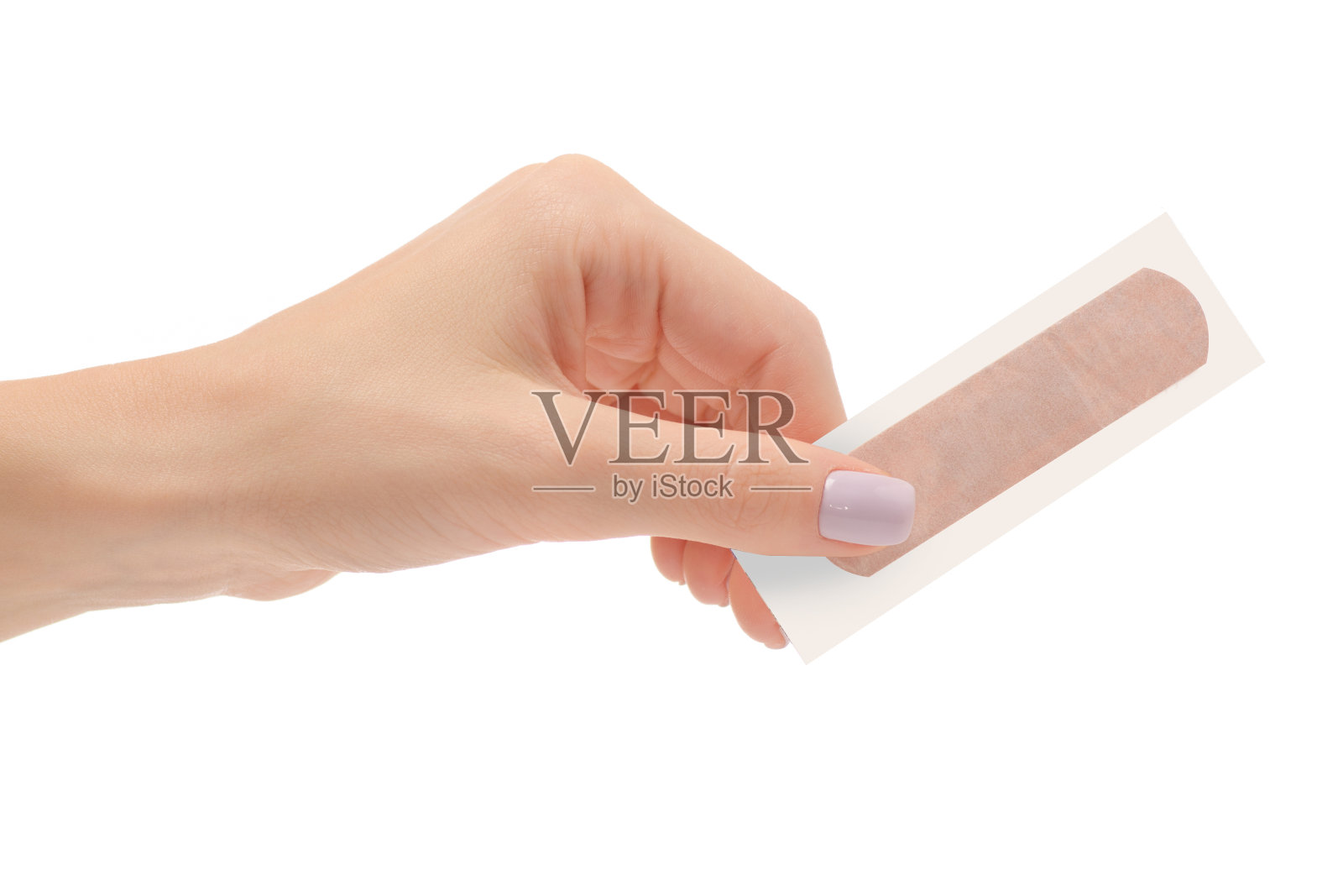 女性手石膏伤口割伤照片摄影图片