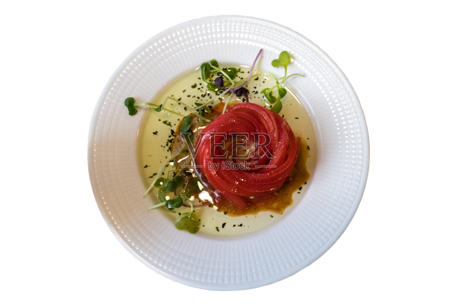 孤立的西红柿沙拉照片摄影图片