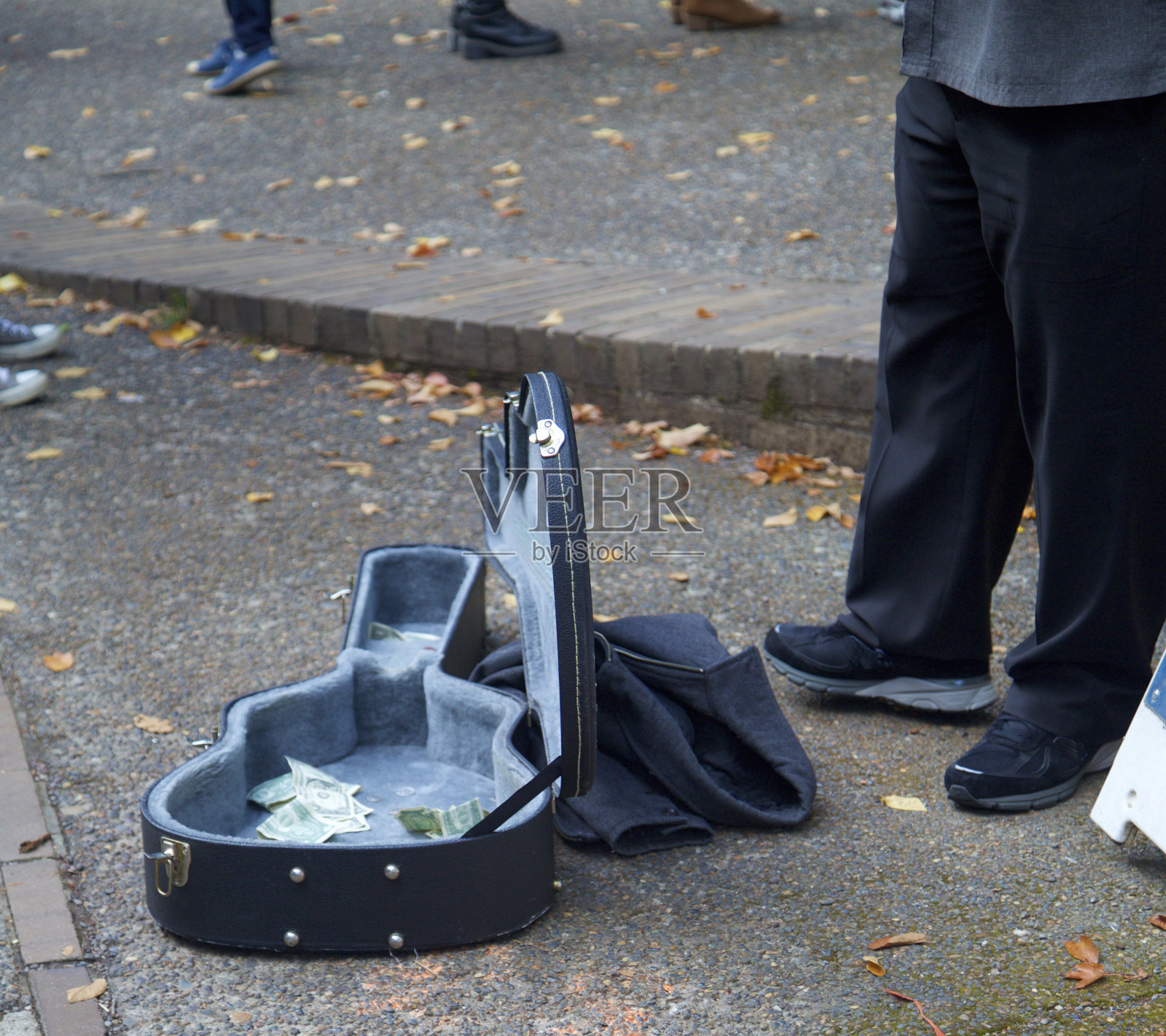 街头艺人谋生照片摄影图片