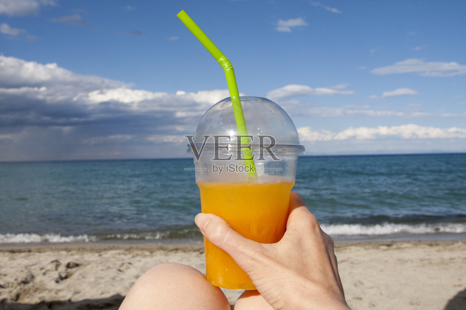 享受海滩照片摄影图片