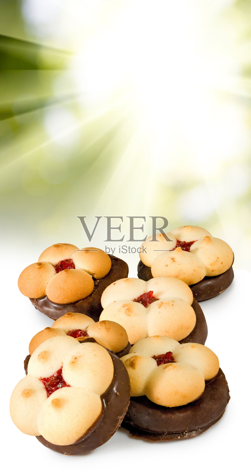 孤立的图像美味的饼干特写照片摄影图片