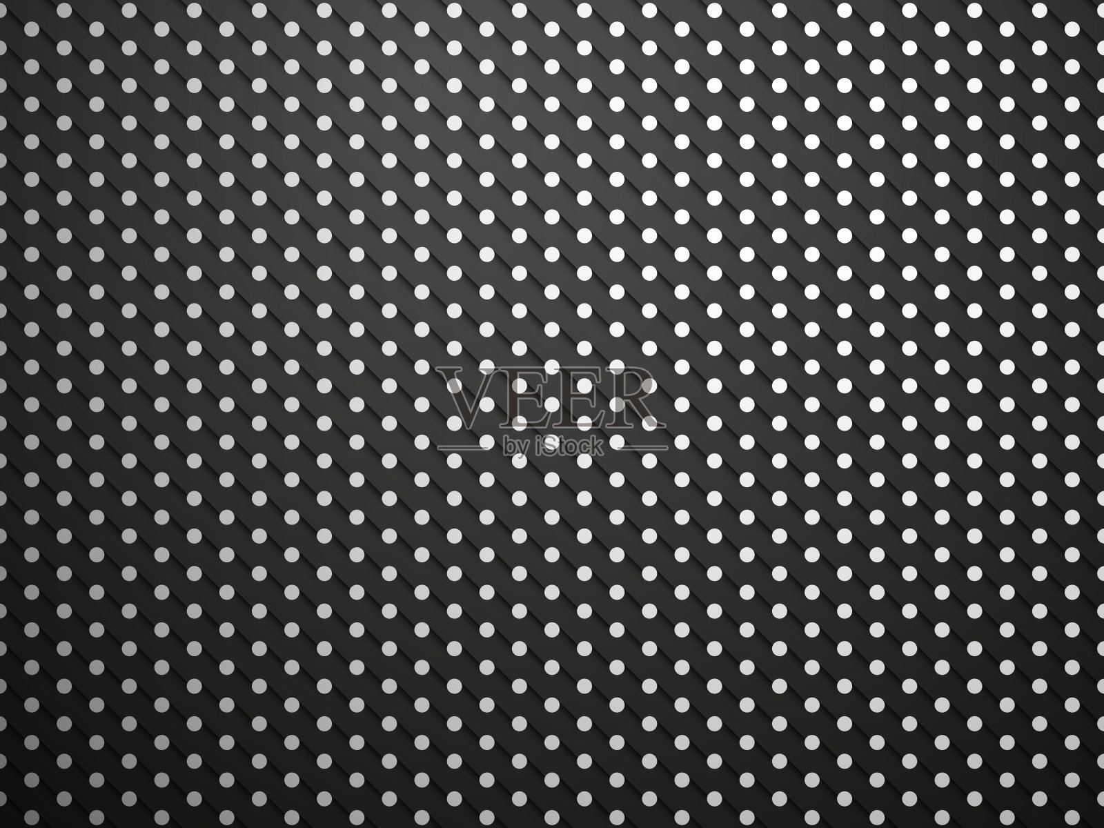 黑色背景上带有阴影的圆点图案插画图片素材