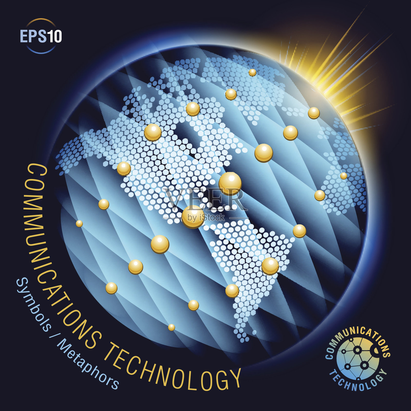 全球通信插画图片素材