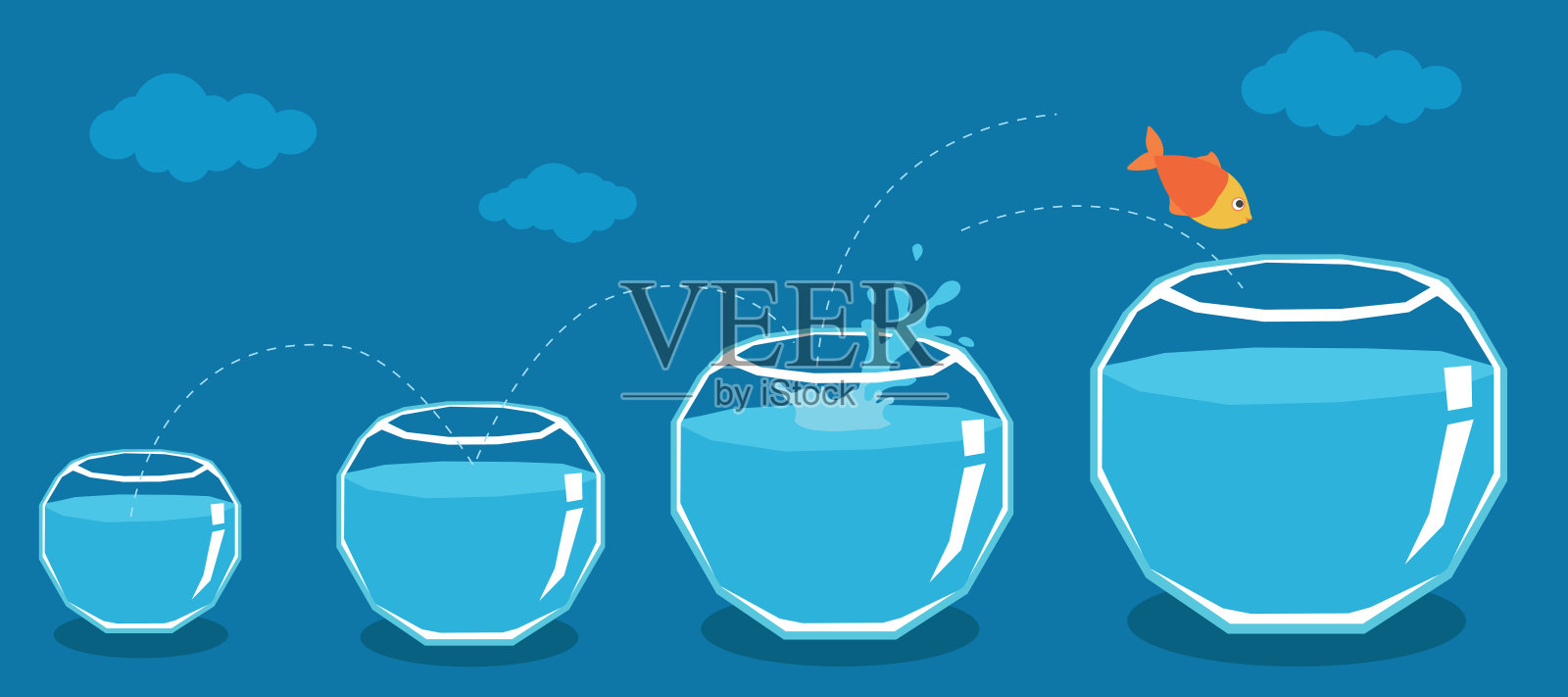 业务增长插画图片素材