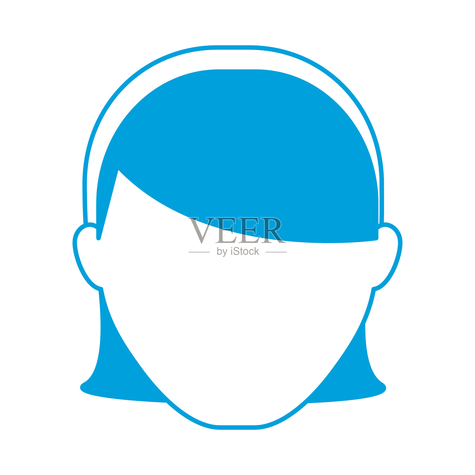 女人的脸图标设计元素图片