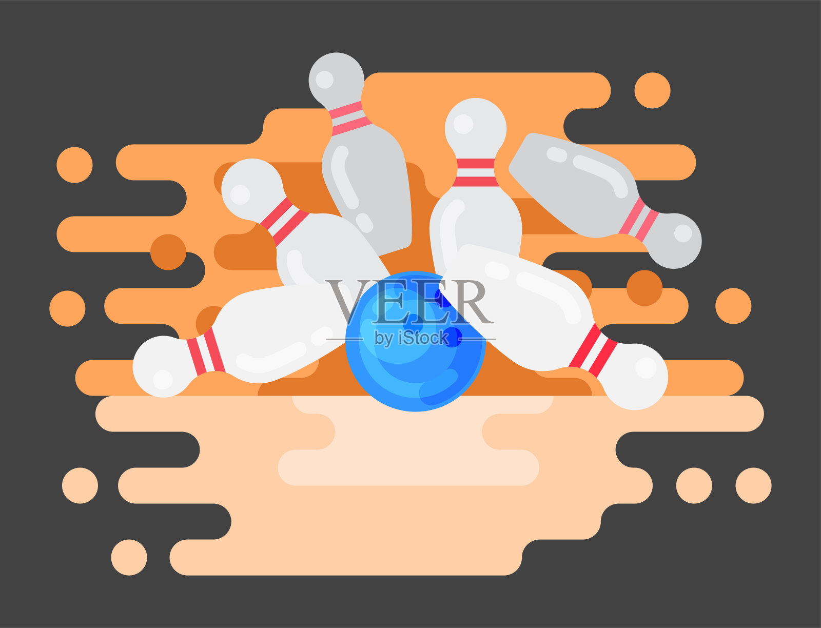 矢量保龄球徽章设计模板徽章项目设计体育联赛球队成功装备冠军插图插画图片素材