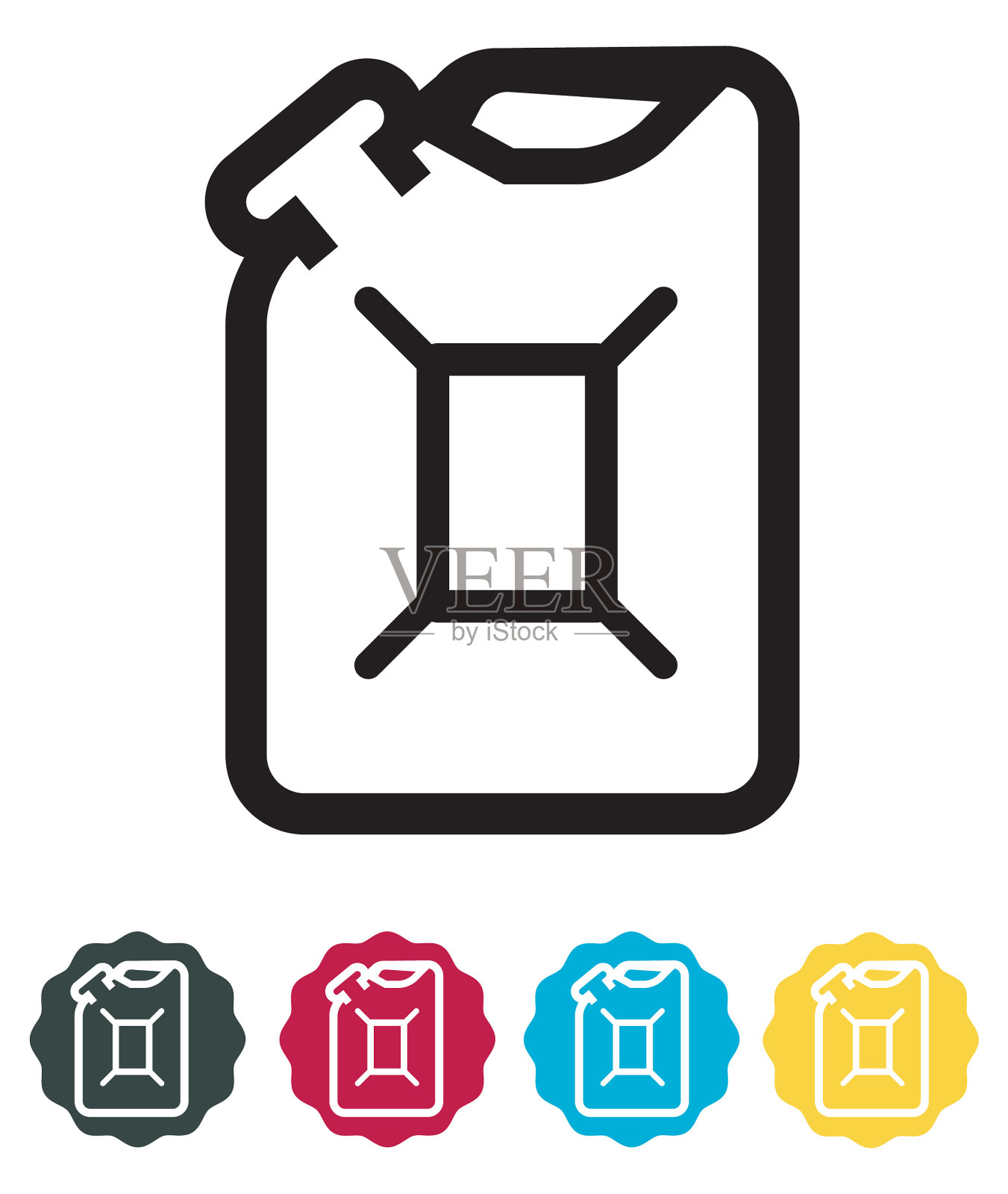 油罐的图标插画图片素材