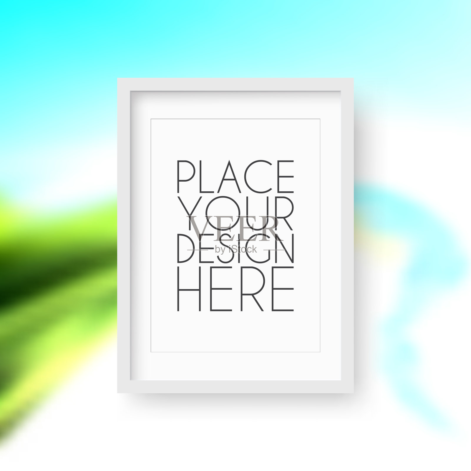 框架孤立的彩色抽象背景插画图片素材