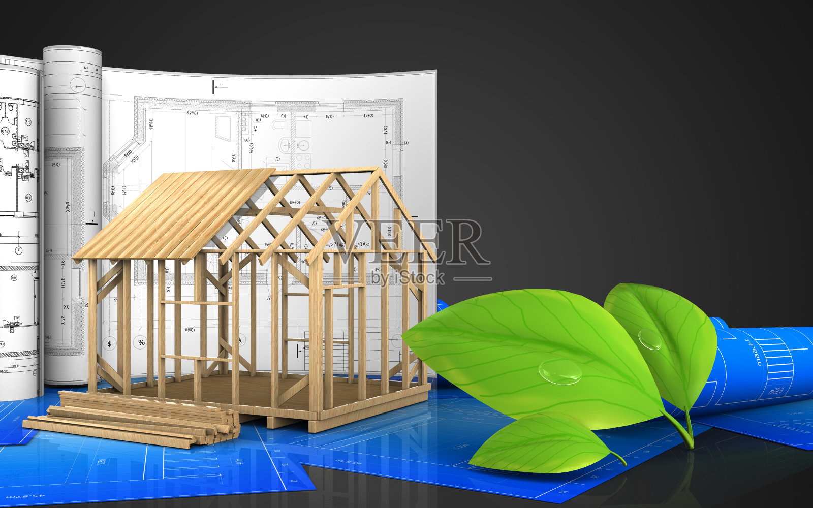 3 d的树叶照片摄影图片