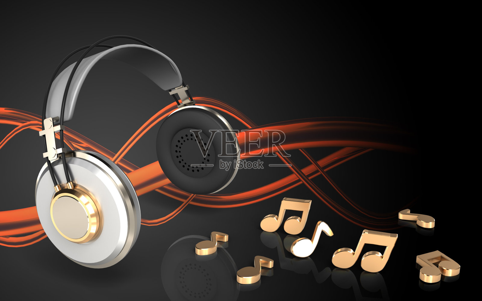 3 d音符耳机照片摄影图片