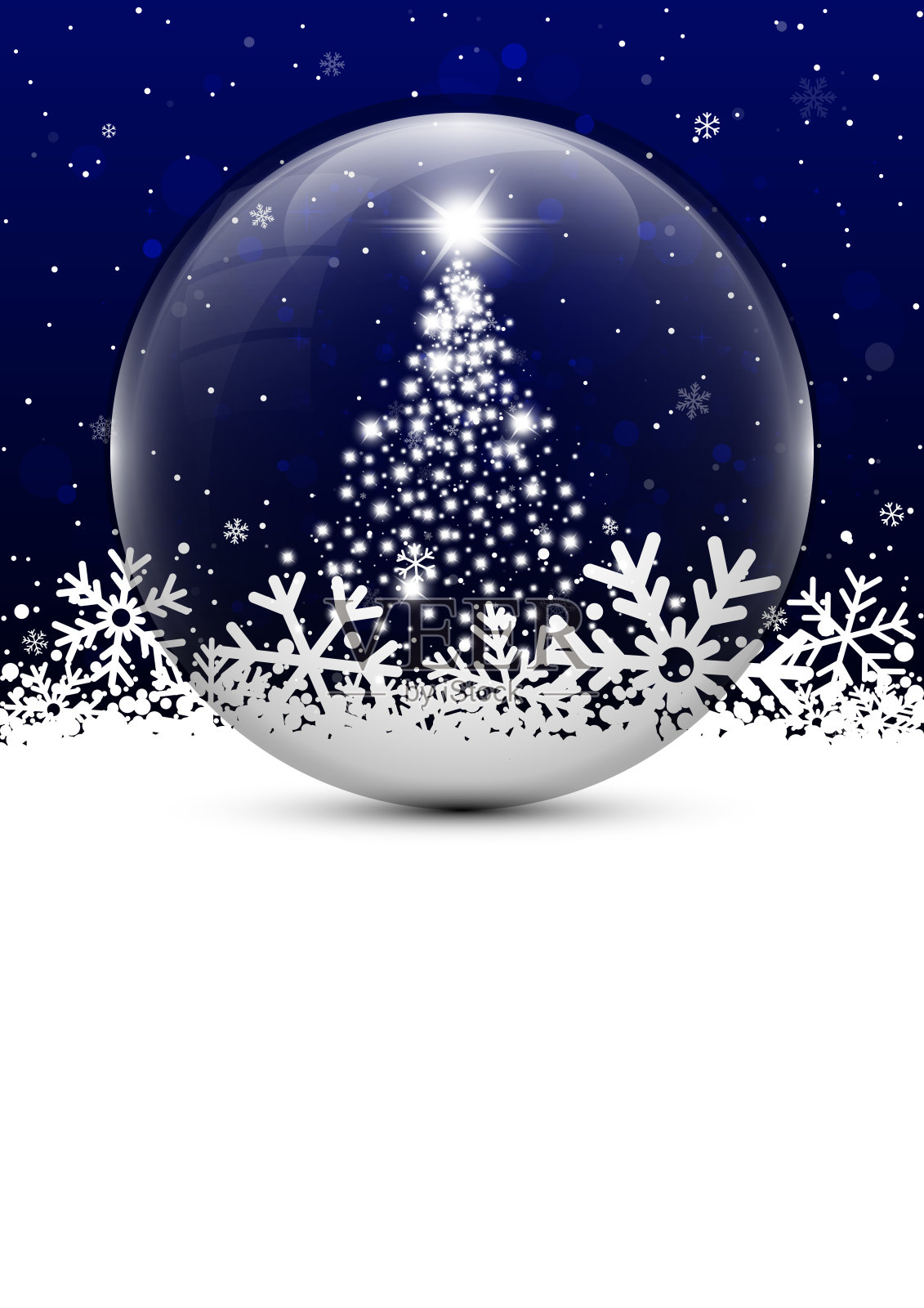 圣诞玻璃球插画图片素材