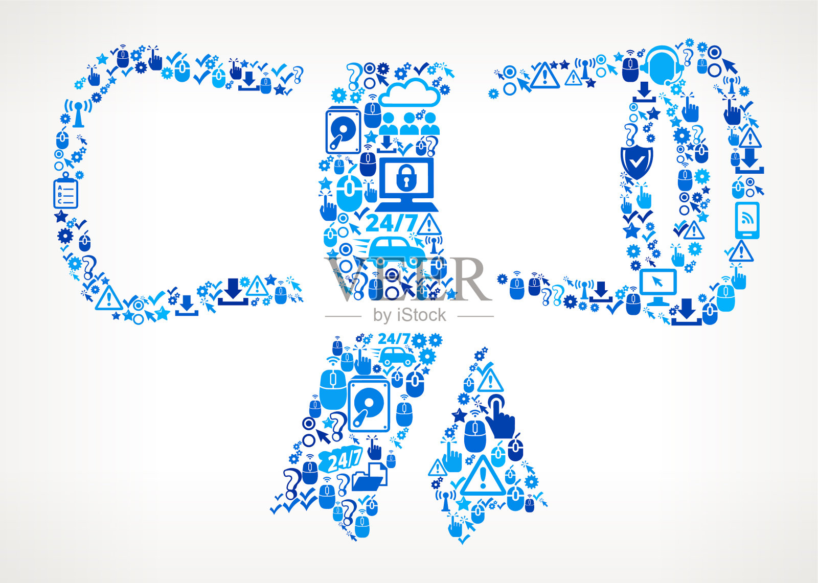 文凭技术支持矢量图标模式插画图片素材